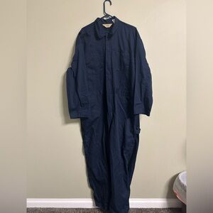 C.E. Schmidt Men’s Navy Blue Utility Coveralls Size 2XL R Jumpsuit Zip Up